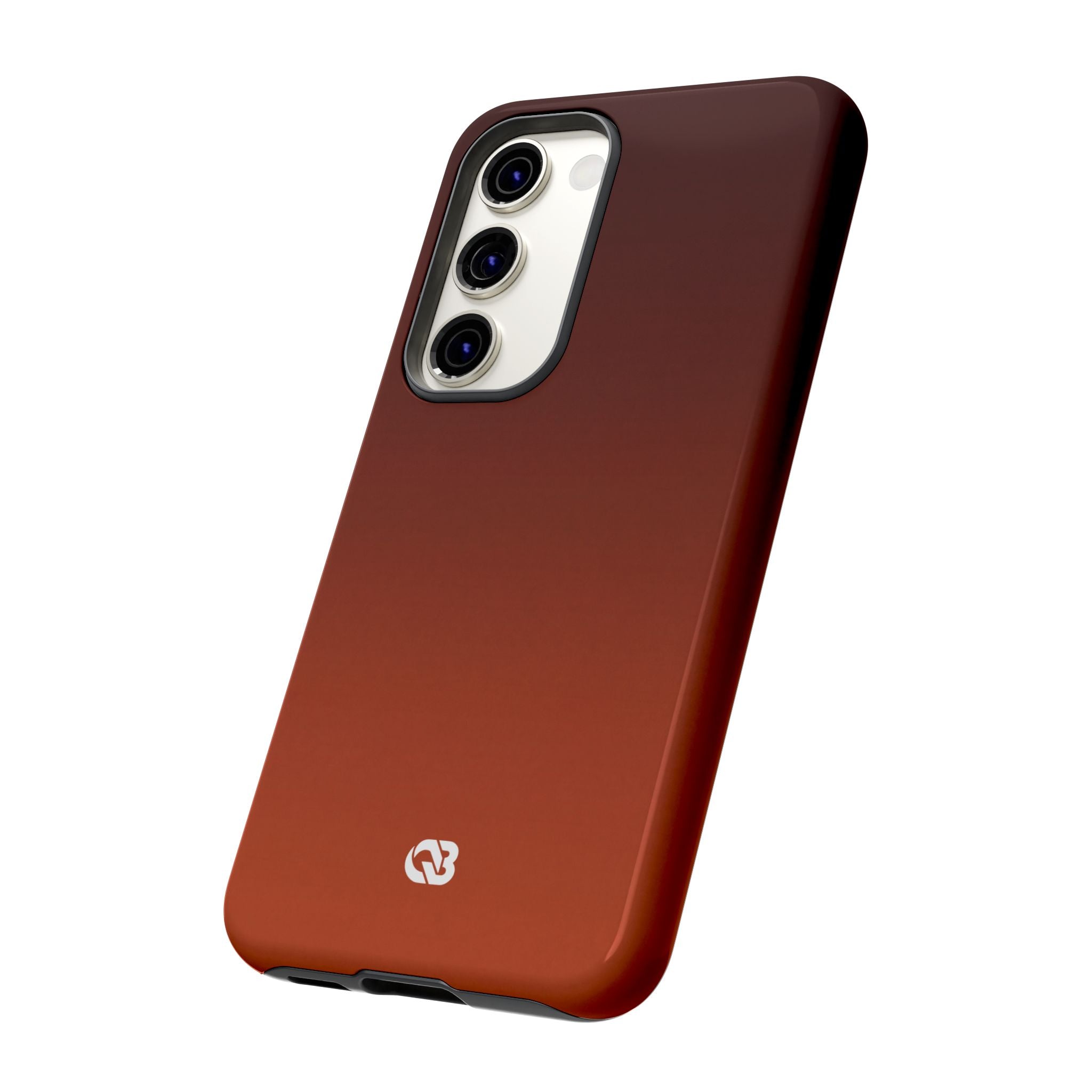 Orange Tough Phone Case for Samsung - Obsidian Ember Fade