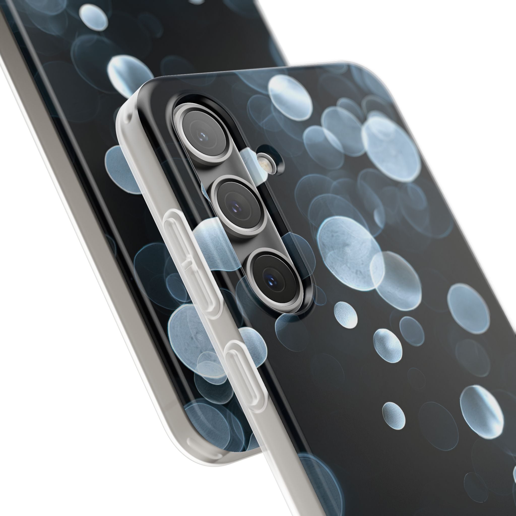 Black Lite Phone Case for Samsung - Silver Orbit Glow