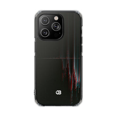 Black Impact MagSafe Phone Case for iPhone - Corrupted Data Stream