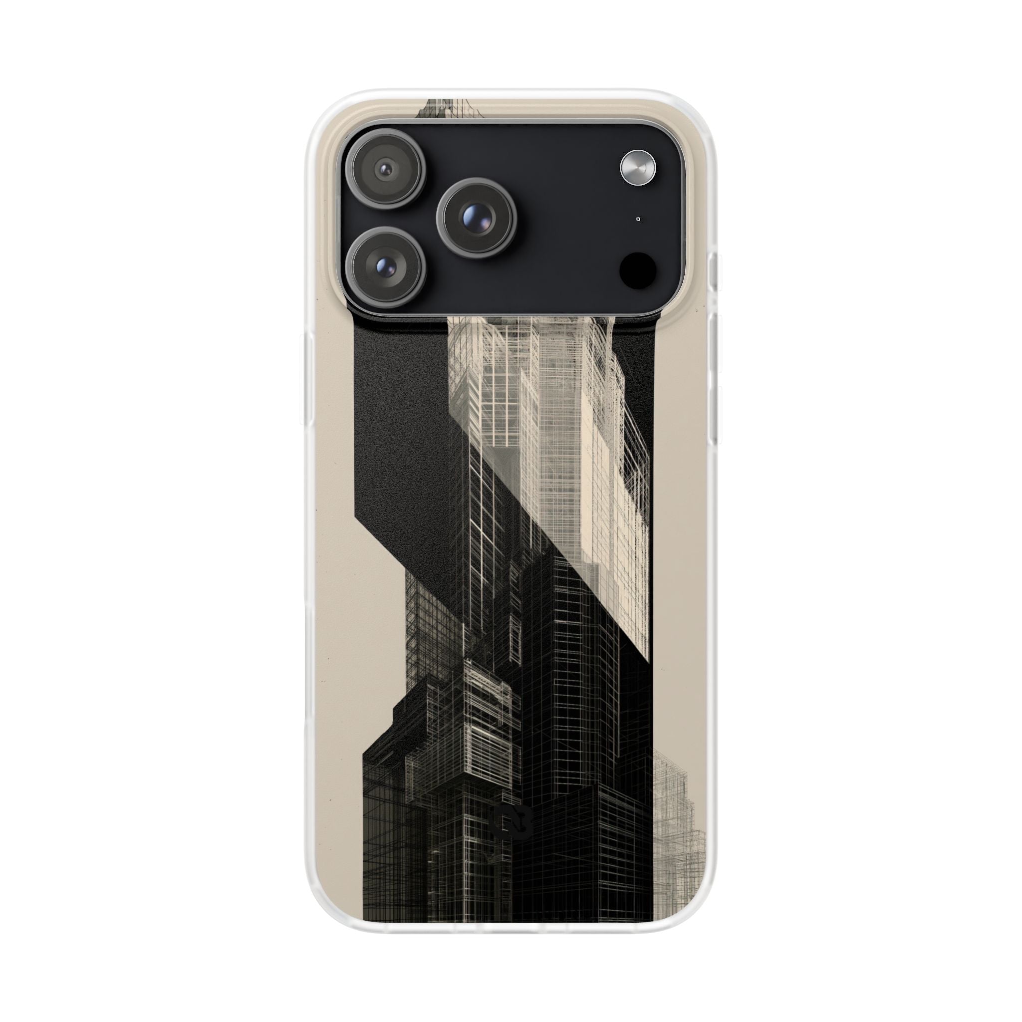 Beige Lite Phone Case for iPhone - Monolith Urban Grid