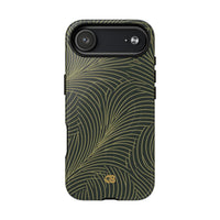 Green Tough 2.0 Magsafe Phone Case for iPhone - Dark Olive Plume