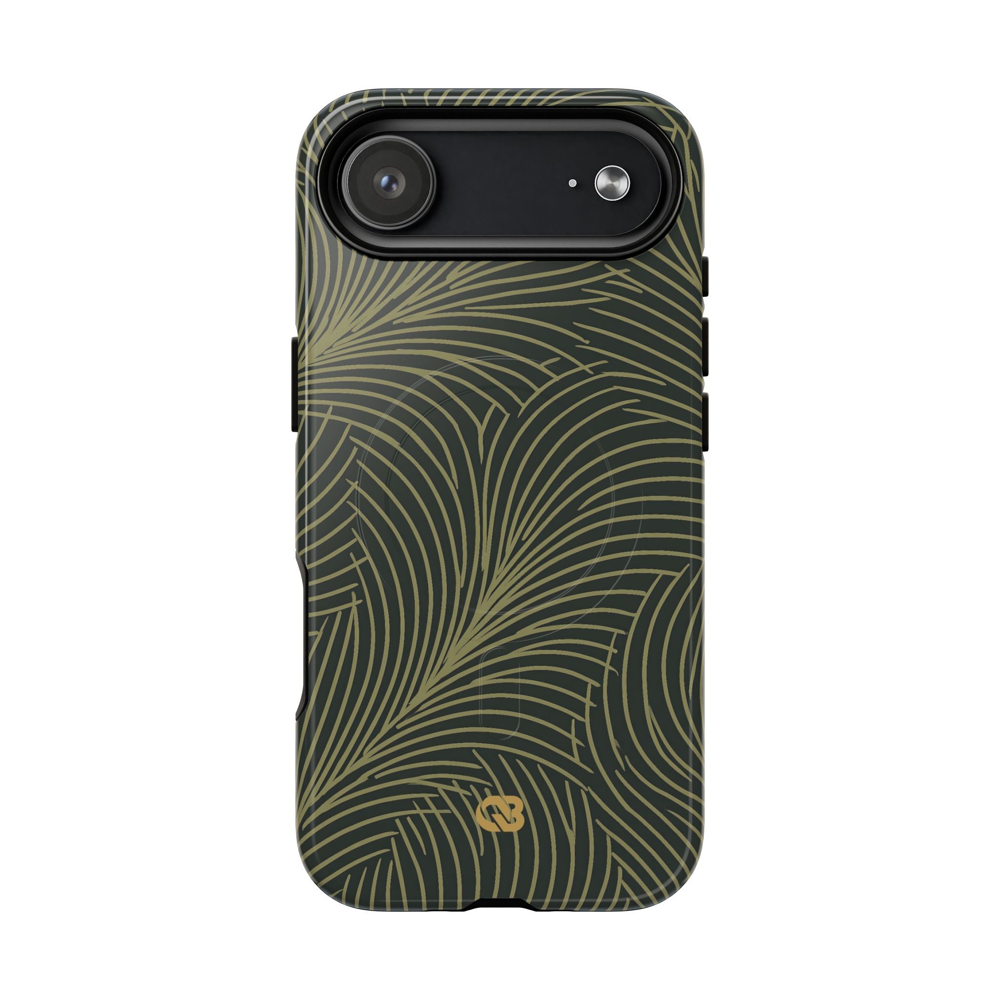 Green Tough 2.0 Magsafe Phone Case for iPhone - Dark Olive Plume