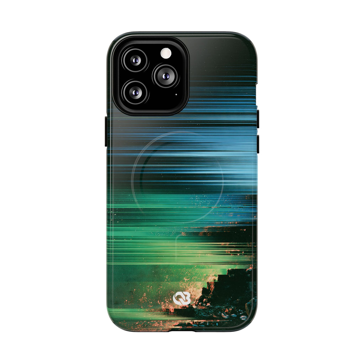 Digital Shoreline Drift · Tough 2.0 Magnetic Phone Case for iPhone · Teal