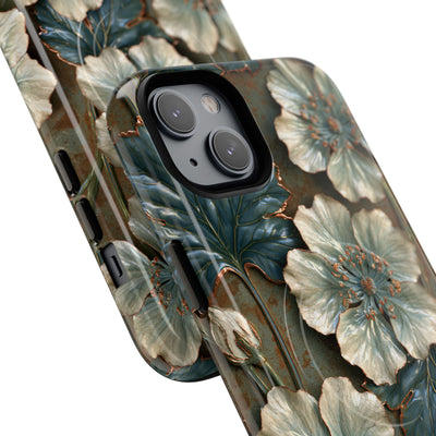 Gilded Blossom Reverie · Tough 2.0 Magnetic Phone Case for iPhone · Teal