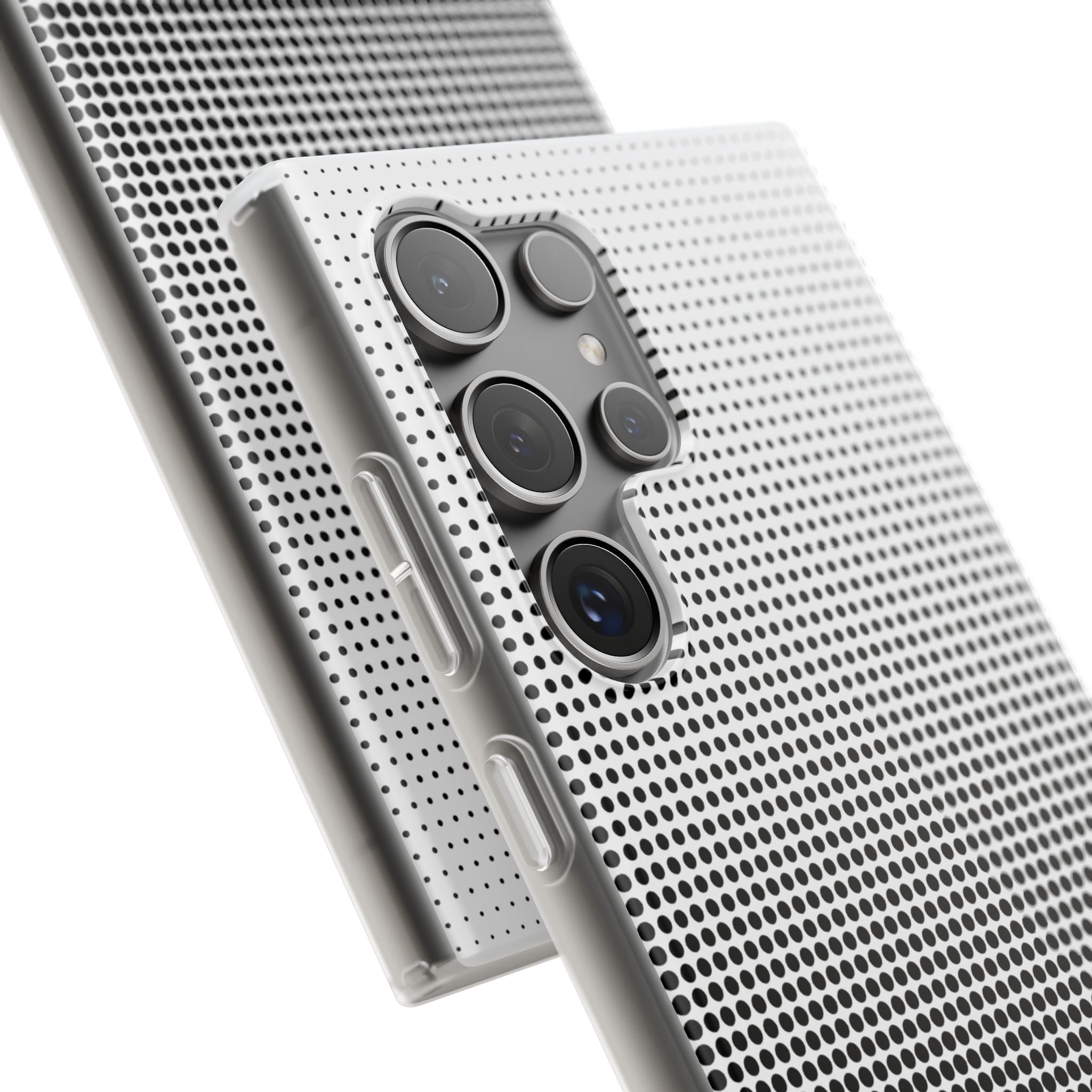 Black Lite Phone Case for Samsung - Obsidian Halftone Flux