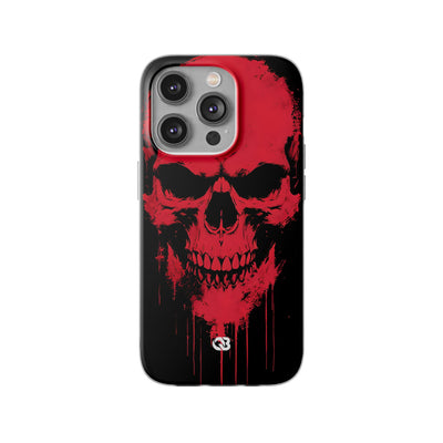 Crimson Street Skull · Soft Custodia per iPhone