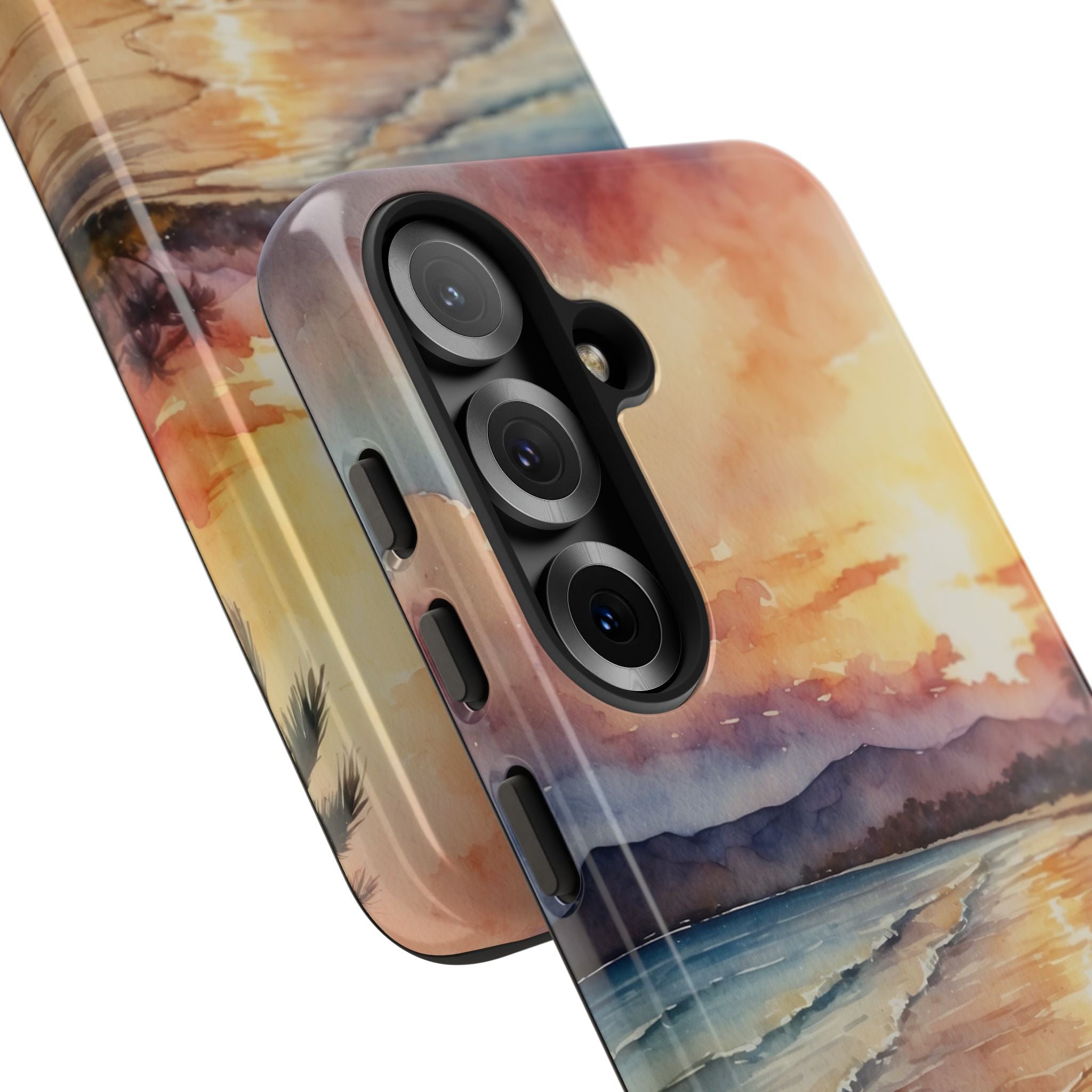 Auringonlaskun heijastus Samsung S25 - Tough suojakotelo