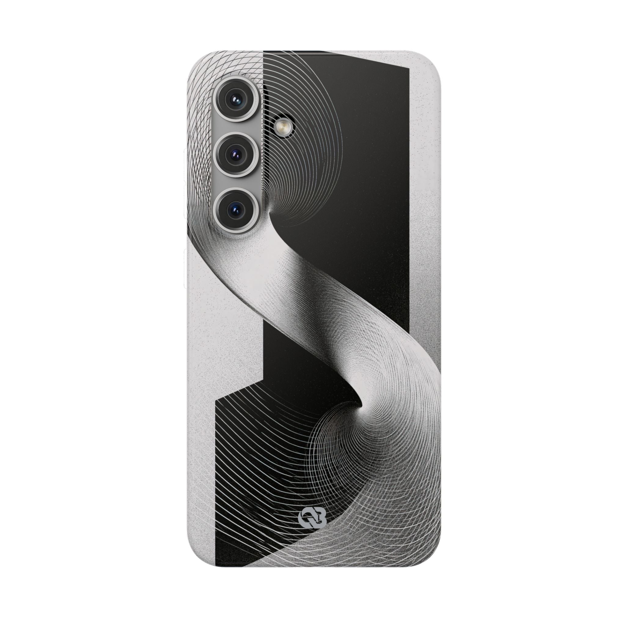 Grey Lite Phone Case for Samsung - Obsidian Moiré Wave