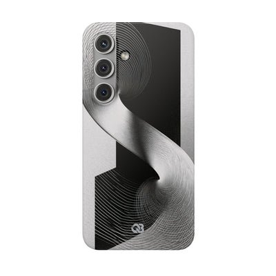Grey Lite Phone Case for Samsung - Obsidian Moiré Wave