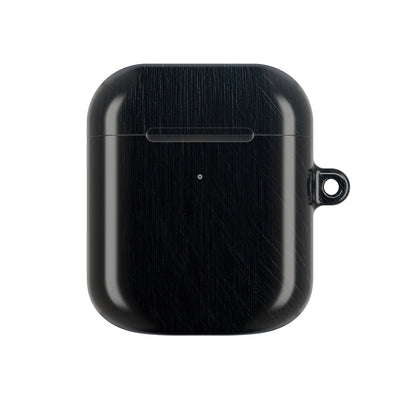 Brushed Obsidian Steel · Hard Case for AirPods & AirPods Pro · Black