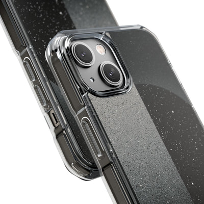 Black Impact MagSafe Phone Case for iPhone - Lunar Static Orbit