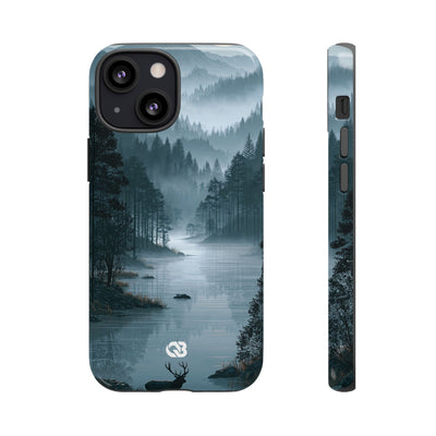 Silent Nordic Fjord · Tough Phone Case for iPhone · Blue