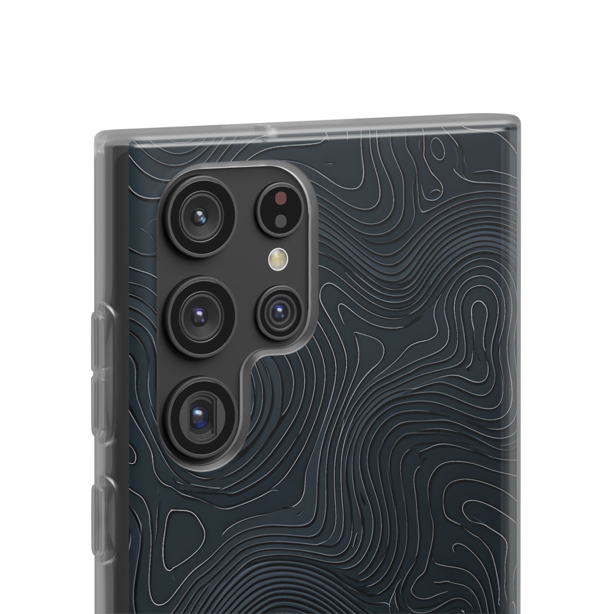 Black Lite Phone Case for Samsung - Obsidian Ridge Topo