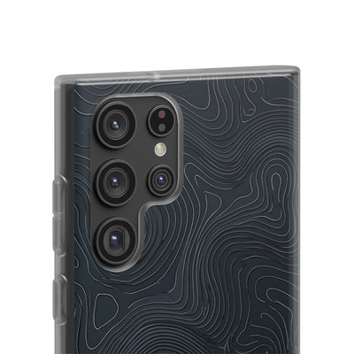 Black Lite Phone Case for Samsung - Obsidian Ridge Topo