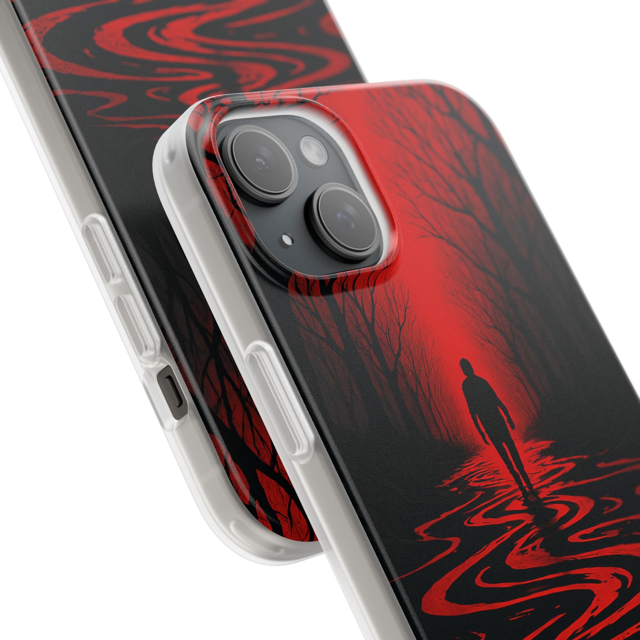Crimson Shadow Path · Soft Phone Case for iPhone