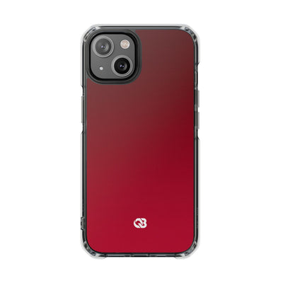 Red Impact MagSafe Phone Case for iPhone - Crimson Velvet Fade