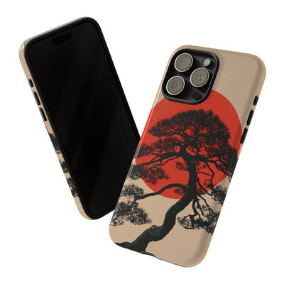 Crimson Pine Solitude · Tough Phone Case for iPhone · Beige