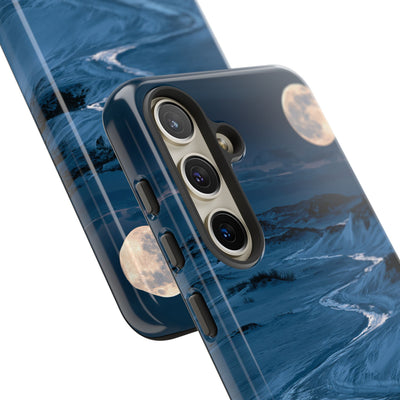 Arctic Moon Drift · Tough Phone Case for Samsung · Blue