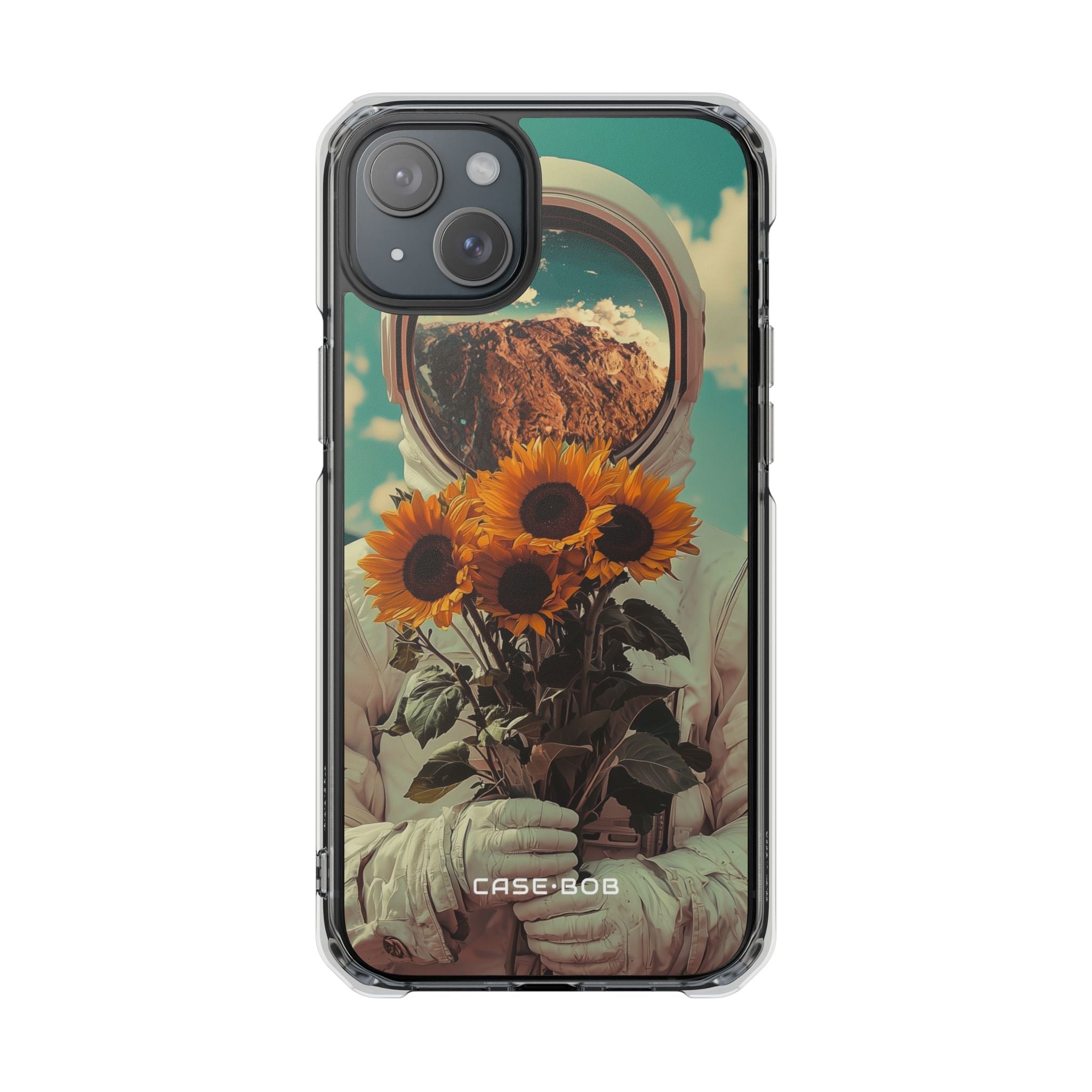 Sunflower Astronaut iPhone 15 Plus Case - Impact