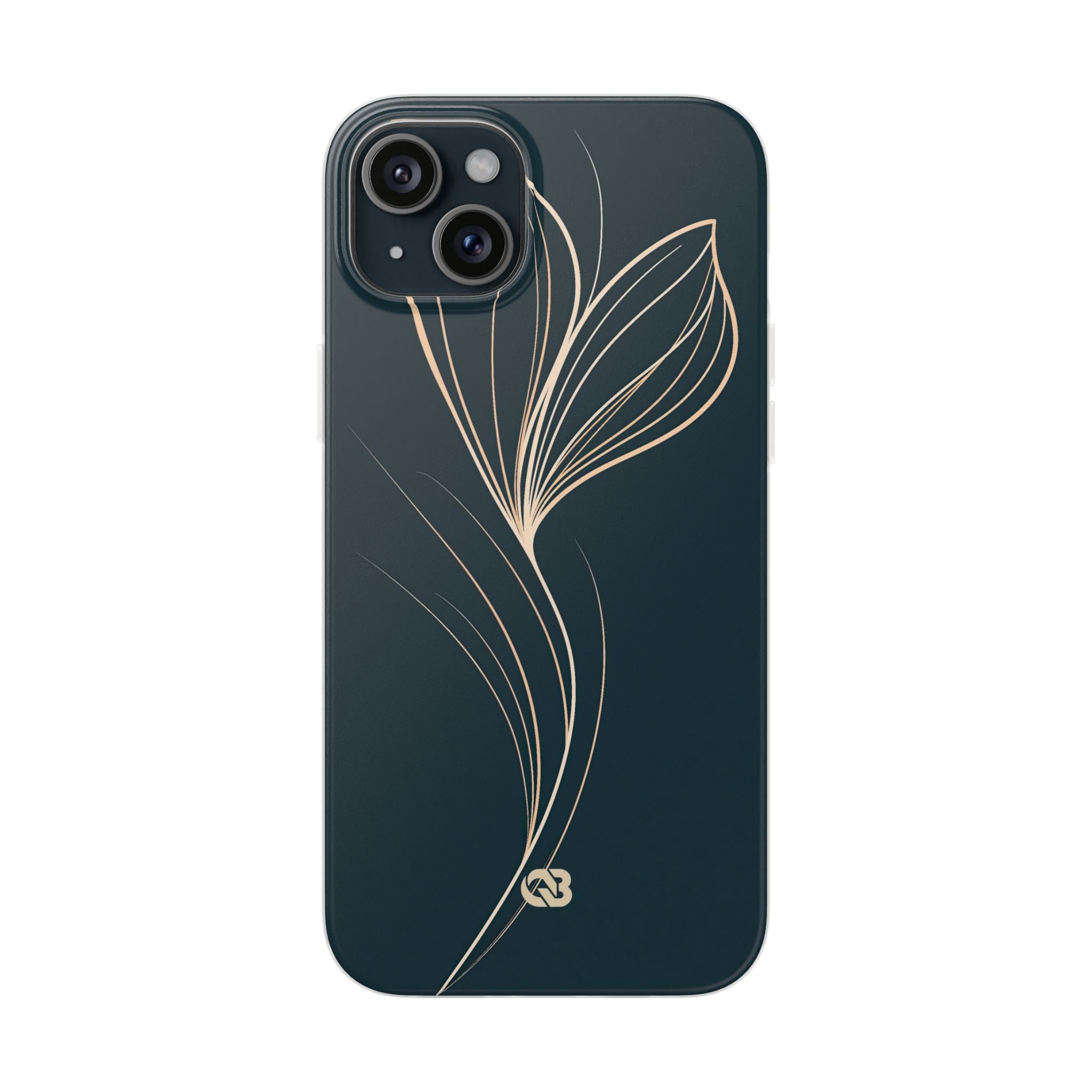 Teal Lite Phone Case for iPhone - Sandstone Silk Flora
