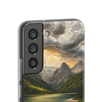 Gilded Mountain Lake · Soft Handyhülle für Samsung