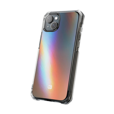 Prismatic Ray · Clear Impact Magnetic Phone Case for iPhone · Blue