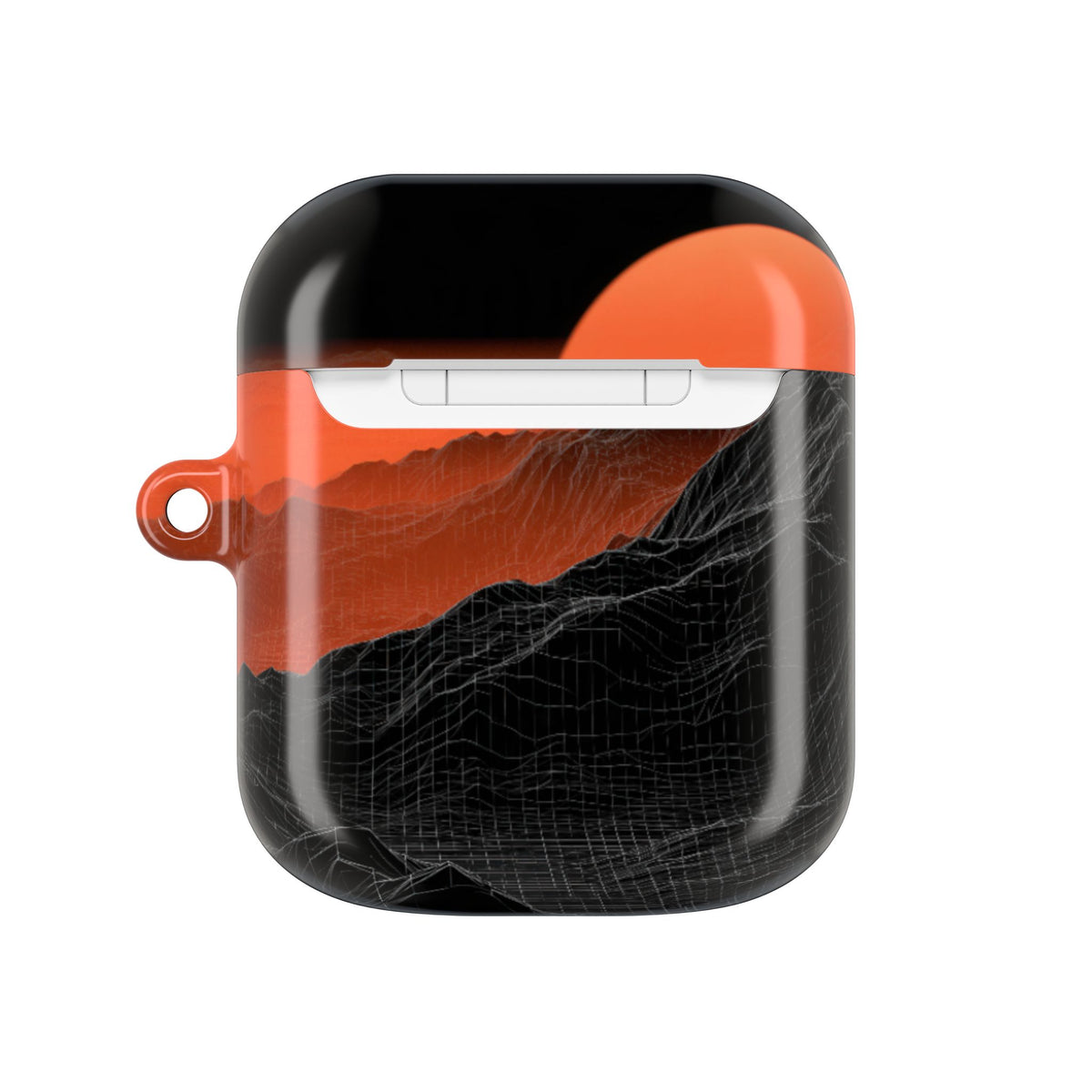 Solar Ridge Mesh · Hard Case for AirPods & AirPods Pro · Black