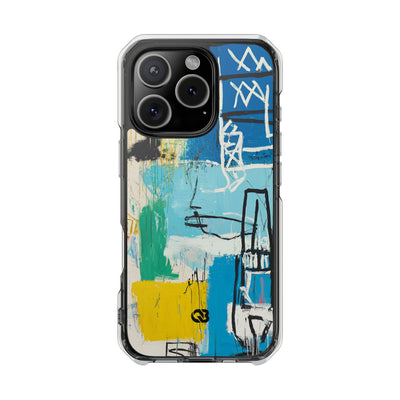 Azure Urban Scribble · Impact Custodia per iPhone · Magsafe