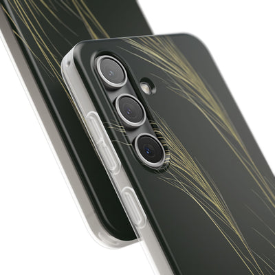 Green Lite Phone Case for Samsung - Midnight Gilded Grass