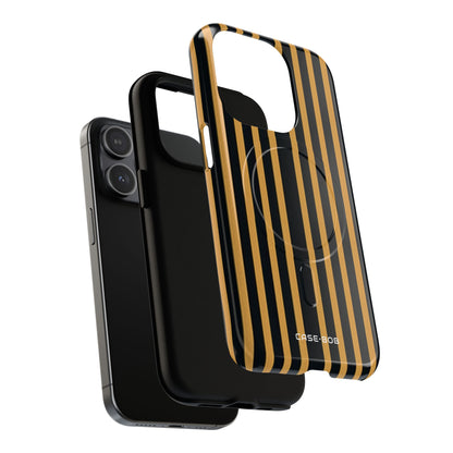 Golden Stripes iPhone 15 Pro Case - Tough+
