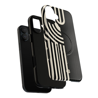 Beige Tough 2.0 Magsafe Phone Case for iPhone - Monolith Ivory Signal