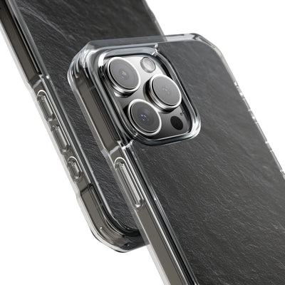 Obsidian Slate · Clear Impact Magnetic Phone Case for iPhone ·  Black