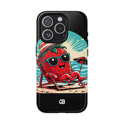 Retro Coastal Berry · Tough+ Coque de téléphone pour iPhone · MagSafe