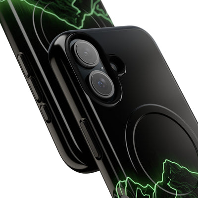 Nordic Mountain Contour · Tough 2.0 Magnetic Phone Case for iPhone · Black