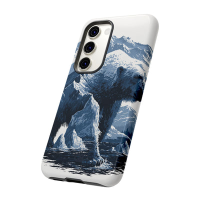 Fjord Summit Bear · Tough Phone Case for Samsung · Blue