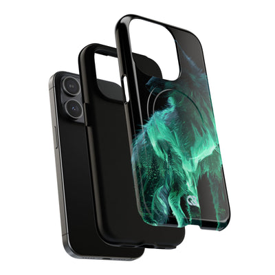 Nordic Aurora Fox · Tough 2.0 Magnetic Phone Case for iPhone · Teal