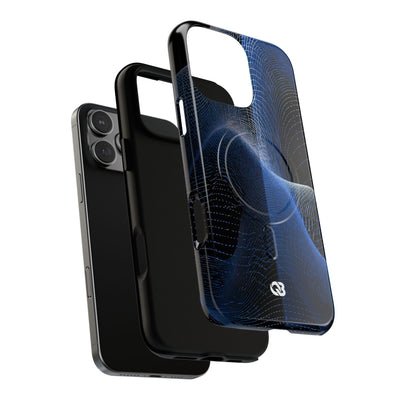 Blue Tough 2.0 Magsafe Phone Case for iPhone - Electric Blue Flux