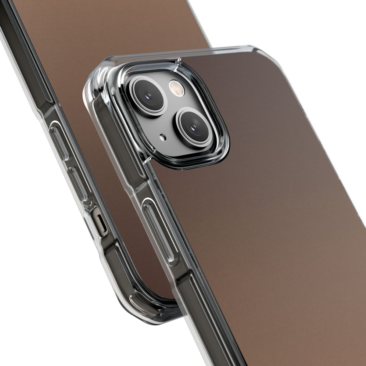 Umber Fade · Clear Impact Magnetic Phone Case for iPhone ·  Brown