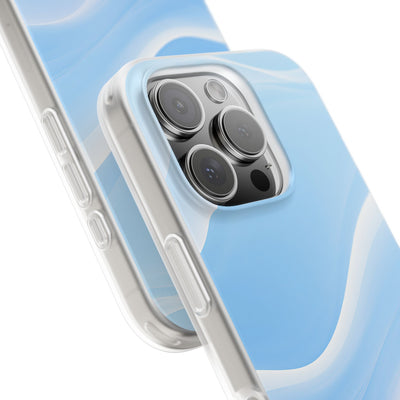 Blue Lite Phone Case for iPhone - Glacial Blue Silk