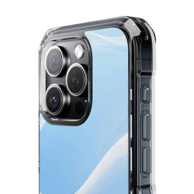 Blue Impact MagSafe Phone Case for iPhone - Glacial Blue Silk