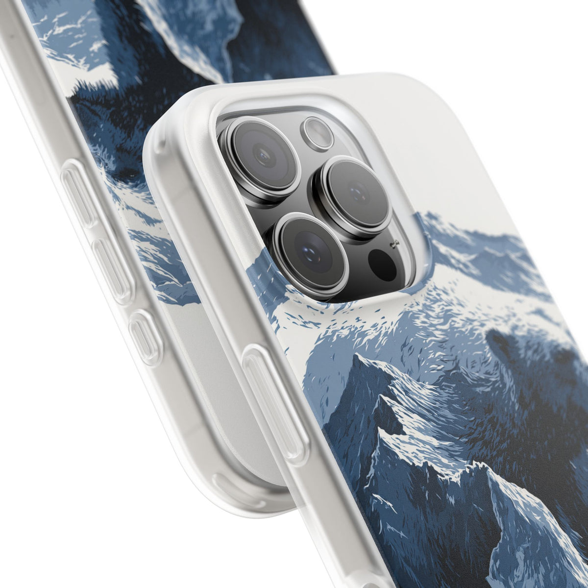 Fjord Summit Bear · Lite Phone Case for iPhone ·  Blue