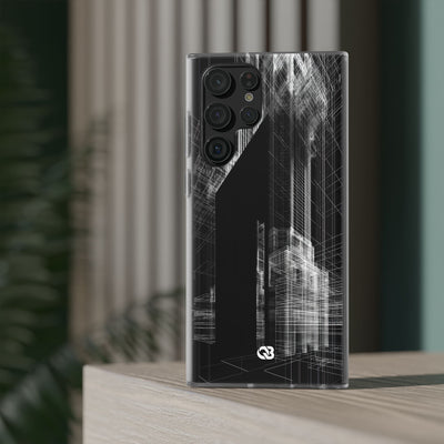 Black Lite Phone Case for Samsung - Ghost Urban Wireframe