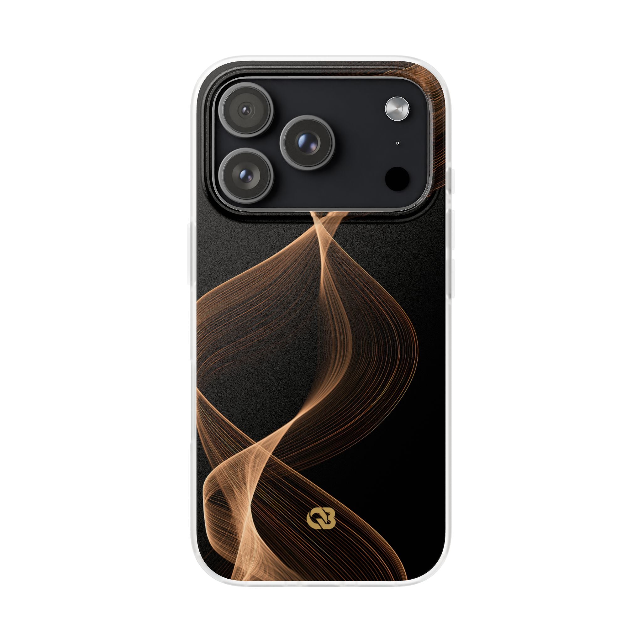 Brown Lite Phone Case for iPhone - Copper Silk Wave