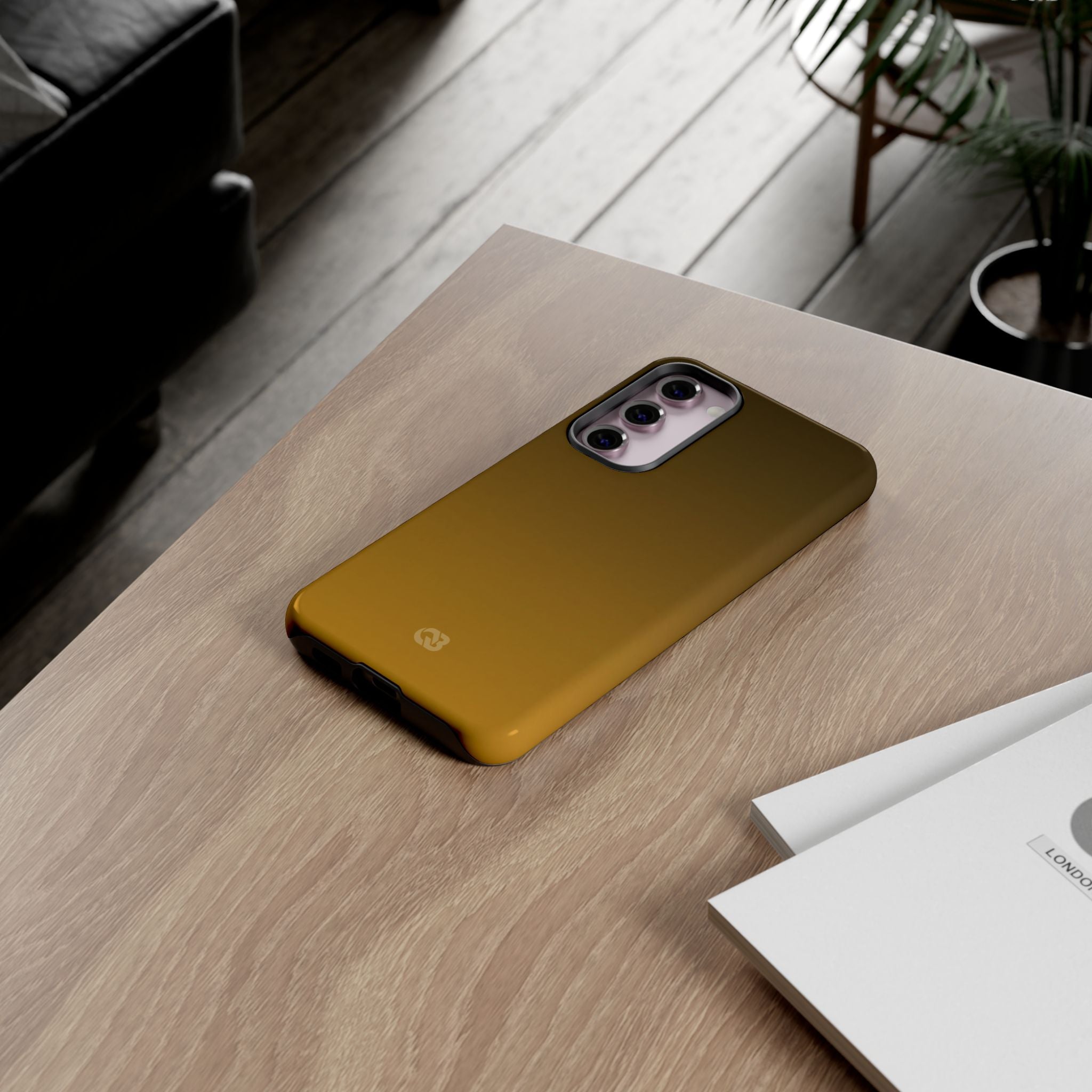 Gold Tough Phone Case for Samsung - Scorched Gold Haze