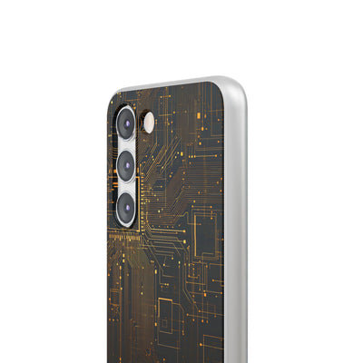 Gold Lite Phone Case for Samsung - Amber Core Mainframe