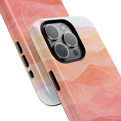 Alpenglow Ridge Vista · Tough 2.0 Magnetic Phone Case for iPhone · Orange