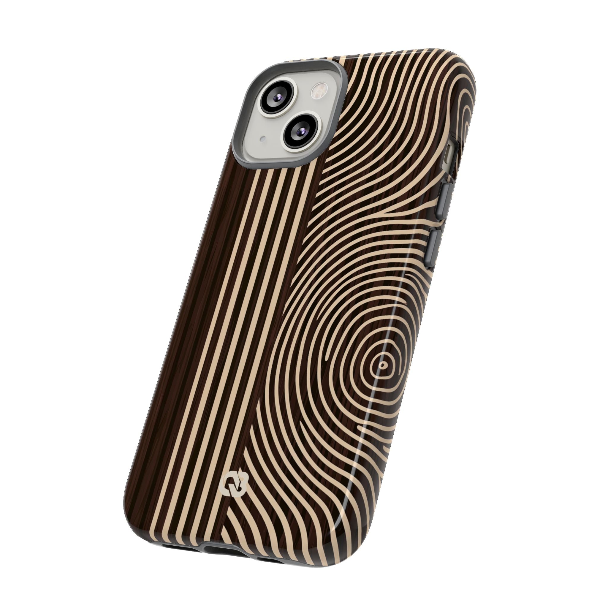 Brown Tough Phone Case for iPhone - Espresso Sand Ridge