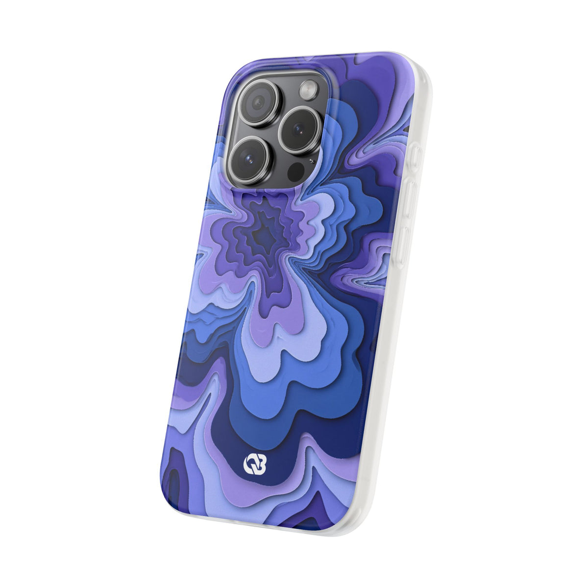 Periwinkle Strata Bloom · Lite Phone Case for iPhone ·  Purple