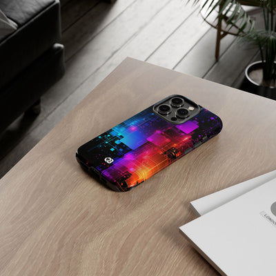 Spectral Circuit Grid · Tough Phone Case for iPhone · Black