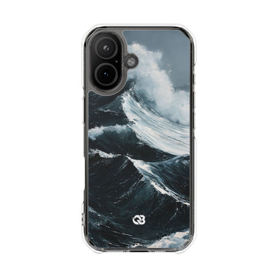 Nordic Swell · Clear Impact Magnetic Phone Case for iPhone · Blue